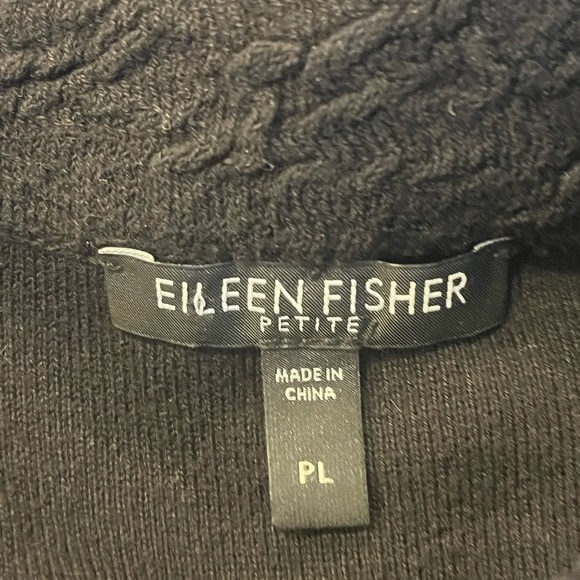 EILEEN FISHER Black Snap Front Jacket - Picture 5 of 7